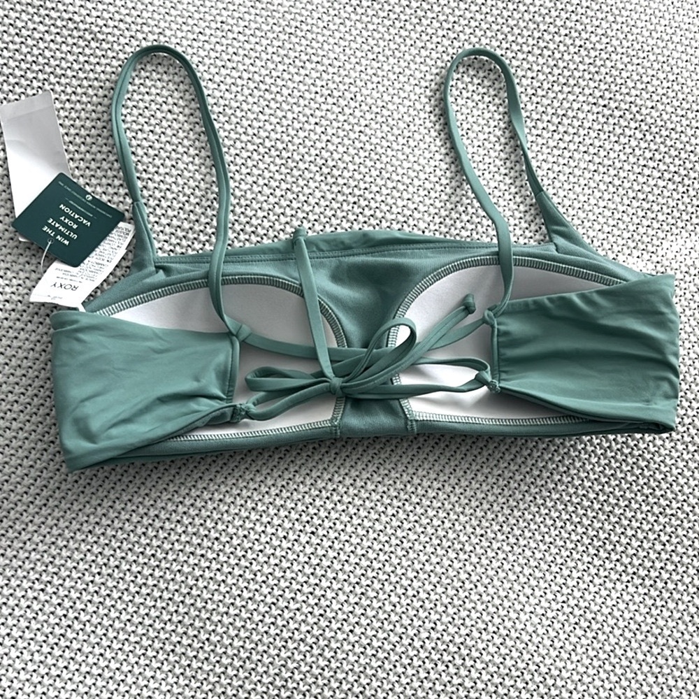 Roxy Teal Swim Top - Picture 2 of 4